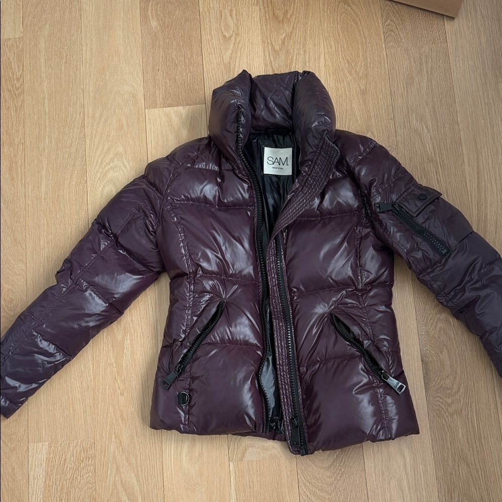 SAM. Women's Deep Purple Puffer Jacket